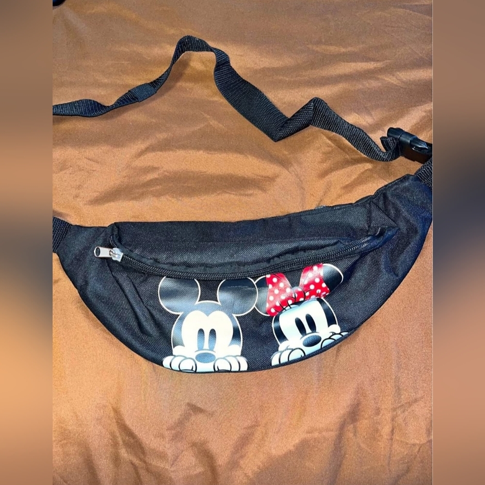 Black Disney‎ Mickey and Minnie Mouse Fanny Pack